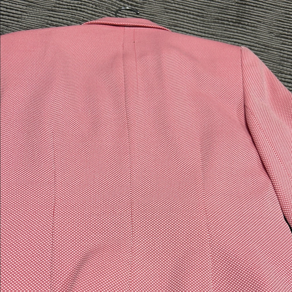 Sag Harbor Pink and Red Women's Blazer with its skirt.  Five buttons on front b - Picture 3 of 6